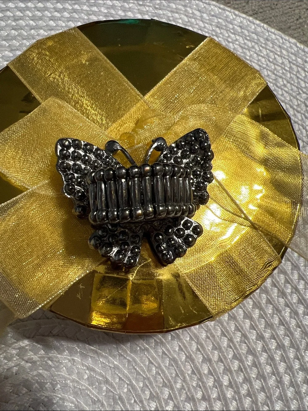 Black Crystal Butterfly Ring - Women Jewelry